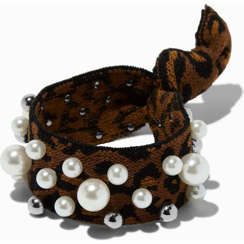 Élastique imprimé léopard avec décorations en perles d’imitation - Claire's - Modalova