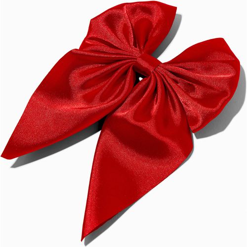 Barrette à nœud fêtes de fin d'année satinée - Claire's - Modalova