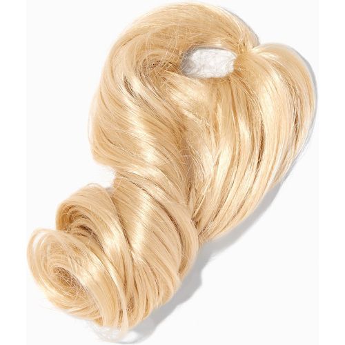 Élastique avec cheveux synthétiques bouclés extra large - Blond platine - Claire's - Modalova