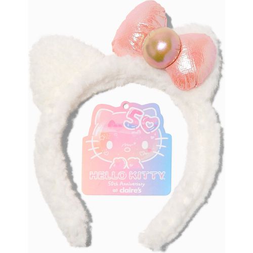 Claire's Serre-tête oreilles de chat en peluche en exclusivité chez Claire’s ® 50e anniversaire - Hello Kitty - Modalova