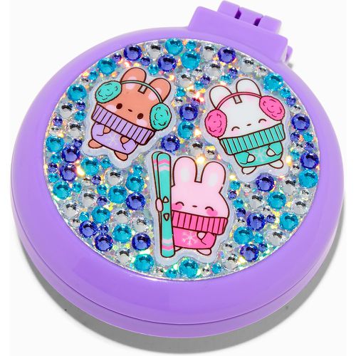 Brosse à cheveux rétractable bling-bling Snow Bunny - Claire's - Modalova