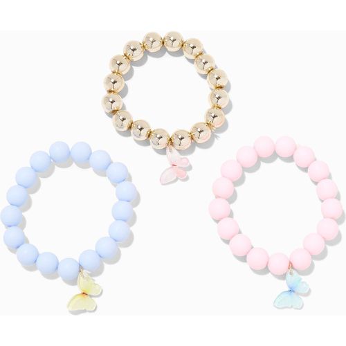 Bracelets élastiques perlés papillon Club - Lot de 3 - Claire's - Modalova