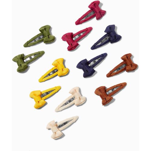 Barrettes clic clac à nœud automne Club - Lot de 12 - Claire's - Modalova