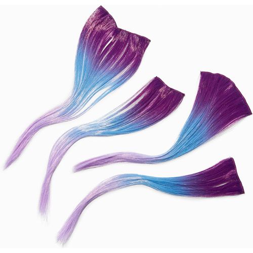 Extensions de cheveux synthétiques à clip avec dégradé - Lot de 4 - Claire's - Modalova