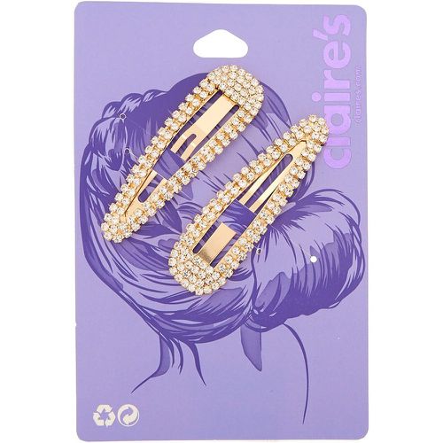 Lot de 2 barrettes avec strass couleur - Claire's - Modalova