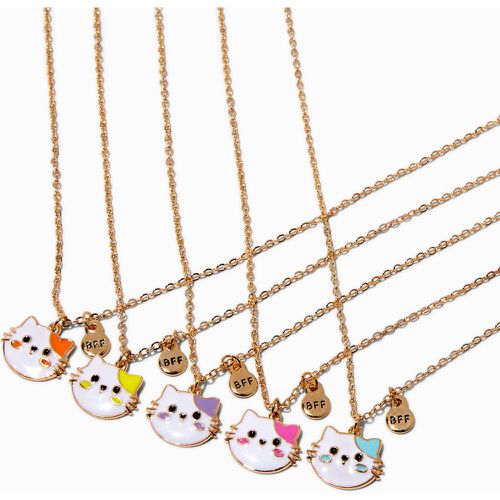 Colliers à pendentif chat couleurs vives best friends - Lot de 5 - Claire's - Modalova