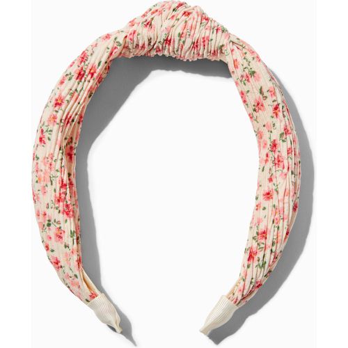 Serre-tête noué floral plissé - Claire's - Modalova