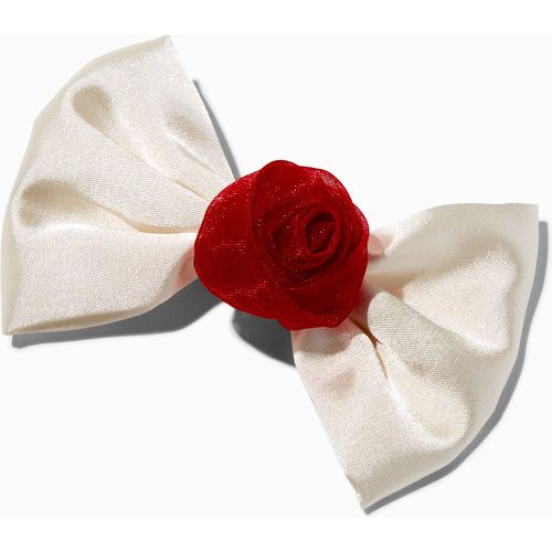 Barrette avec nœud période des fêtes blanche rose rouge Club - Claire's - Modalova