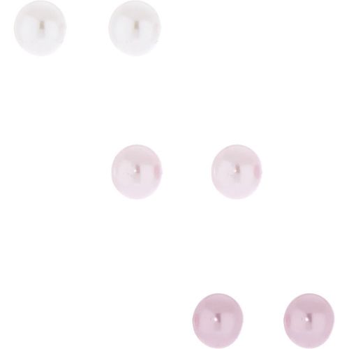 Lot de 3 clous d'oreilles violets avec perle d'imitation 8 mm - Claire's - Modalova