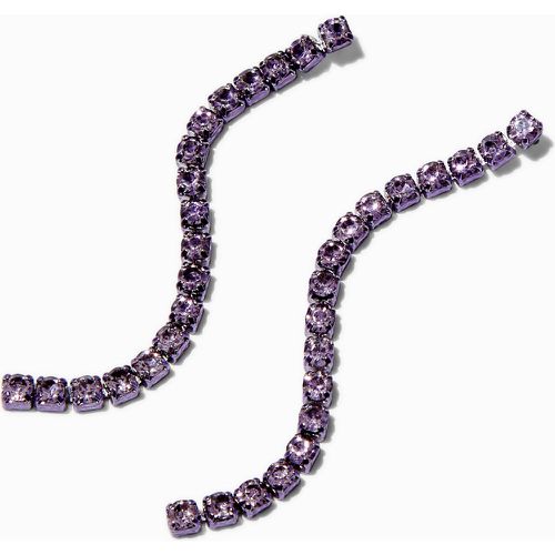 Pendantes violettes 6,5 cm avec colonne de strass - Claire's - Modalova