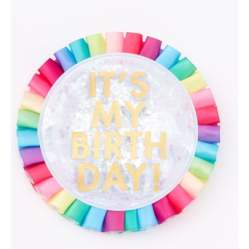 Badge -- confettis « It's My Birthday » - Claire's - Modalova