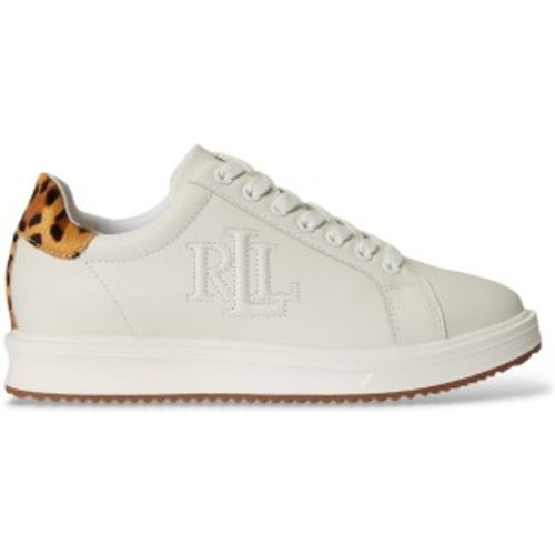 P18482001 Chaussures de sport Ainsley en poil de veau (36), Cuir, Plat, 1 à 3 cm, Lacets, Casuel - Lauren Ralph Lauren - Modalova