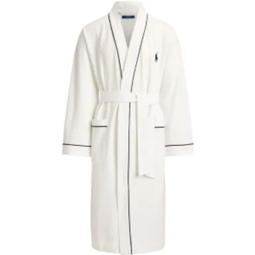 Robe en tricot mélange de coton (L-XL), Homewear - Polo Ralph Lauren - Modalova