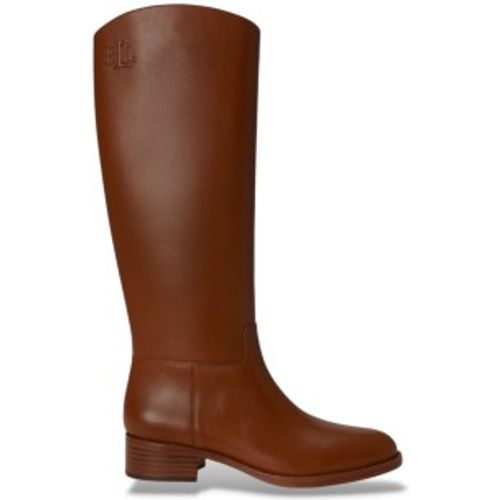 P12995002 Bottes hautes Kyle en cuir de veau (36), 1 à 3 cm, Fermeture éclair, Casuel - Lauren Ralph Lauren - Modalova