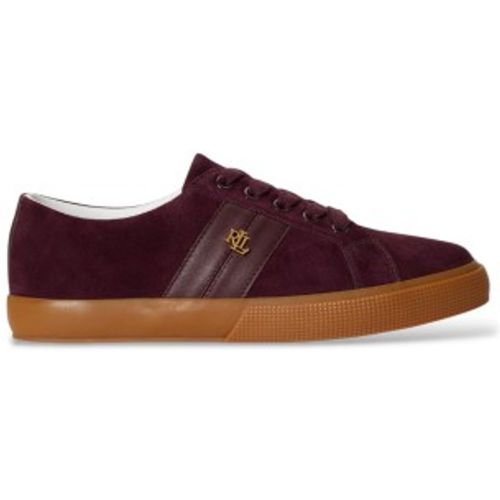 Baskets Janson II en daim et cuir (40), Plat, Lacets, Casuel - Lauren Ralph Lauren - Modalova