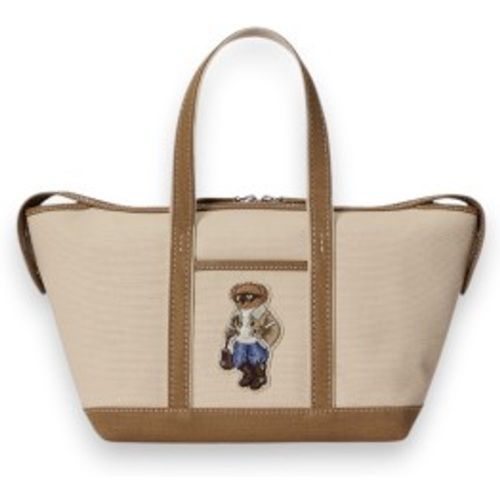 P18486001 Mini sac cabas en toile Polo Bear (OSFA), Beige, Casuel, Coton - Polo Ralph Lauren - Modalova