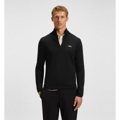 Pull col montant demi-zip (S), Casuel, Coton - Boss - Modalova