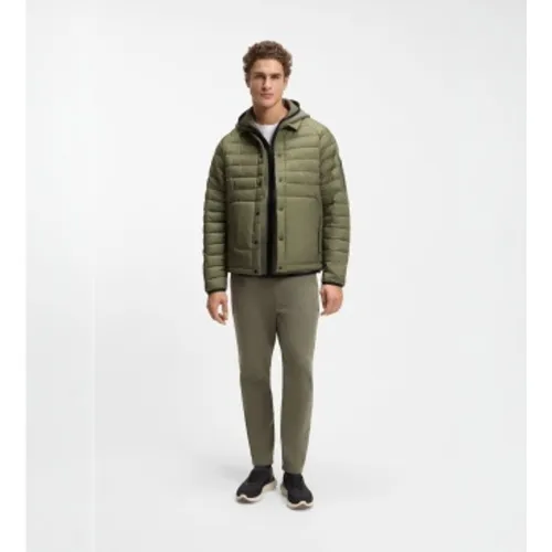 Veste matelassée à capuche verte (S), Casuel, Polyester - Boss - Modalova