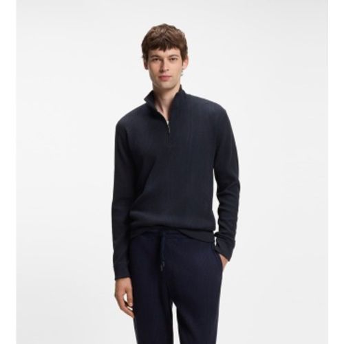 Pull col mao avec fermeture éclair (S), Casuel, Coton - Boss - Modalova