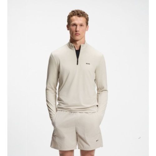 Sweat-shirt à demi-fermeture éclair Active clair (S), Casuel, Sport, Polyester - Boss - Modalova