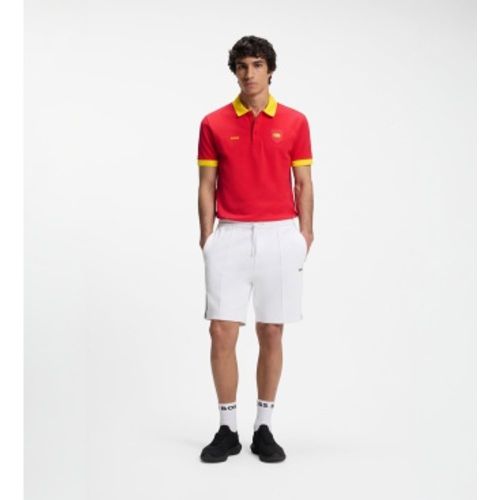Polo Paddy à détails de drapeau (XS), Casuel, Coton, Manche courte - Boss - Modalova