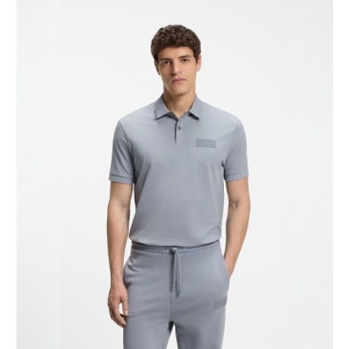 Structure polo bleuté (M), Casuel, Coton, Manche courte - Boss - Modalova