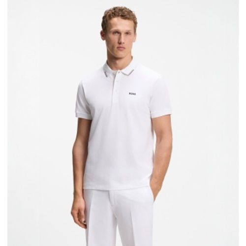 Polo Swing blanc (S), Casuel, Coton, Manche courte - Boss - Modalova