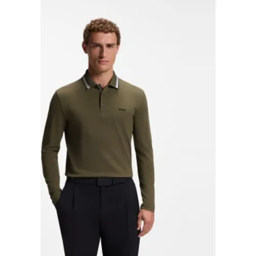 Polo Plisy manches longues (M), Casuel, Coton, Manche longue - Boss - Modalova