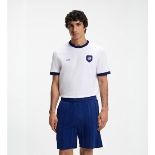 Maillot avec drapeau blanc (XS), Casuel, Coton, Manche courte - Boss - Modalova