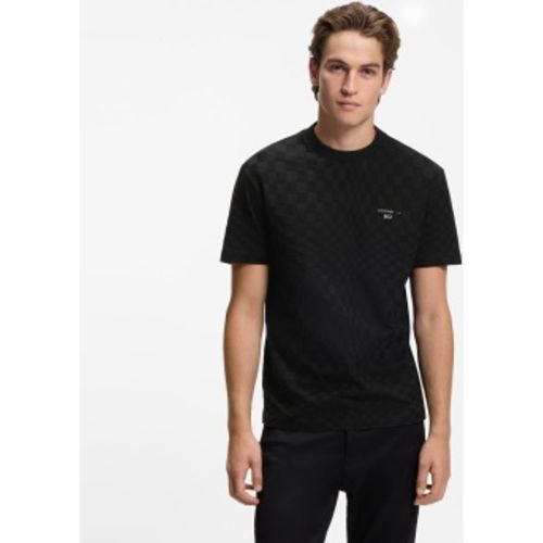 Tee-shirt jacquard à carreaux (XL), Casuel, Coton, Manche courte - Boss - Modalova