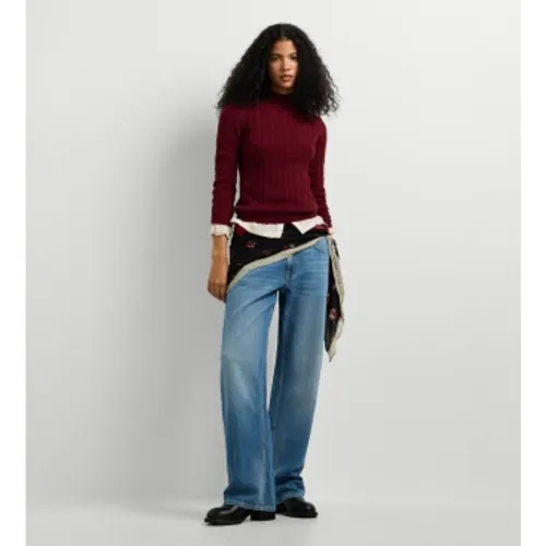 PL7000208 Pull Anna Perkins (L), Casuel, Grenat, Coton - Pepe Jeans - Modalova