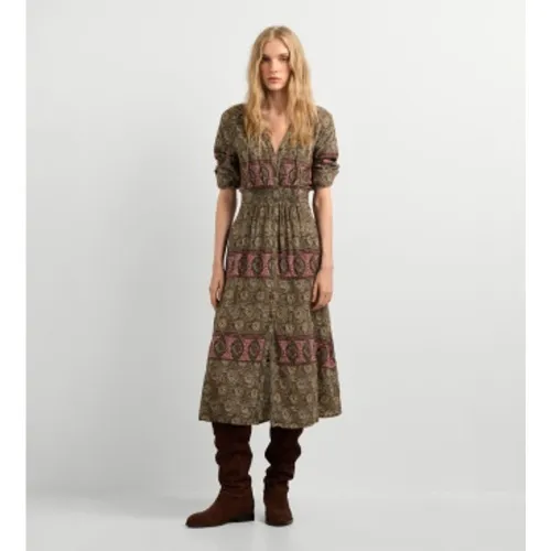 PL9537895 Robe Himawari verte (L), Casuel, Coton, Manche longue - Pepe Jeans - Modalova