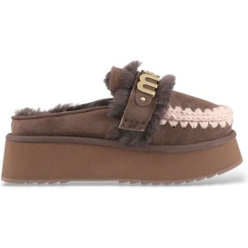 MU.FW681006A Sabots en cuir Platform Clog (36), 5 à 8 cm, Aucun, Casuel - Mou - Modalova