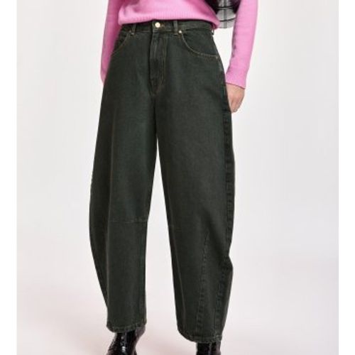 KOKOS Jean cropped coupe barrel Kokos (25), Noir, Casuel, Le coton biologique, Durable - Essentiel Antwerp - Modalova