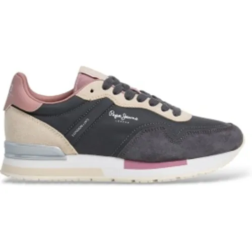PLS400037 Baskets Hailon Soft (37), Tissu, Plat, Lacets, Casuel - Pepe Jeans - Modalova