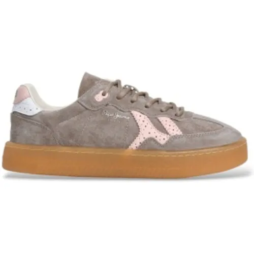 PLS000044 Baskets en cuir Maya Classic (40), Plat, Lacets, Casuel - Pepe Jeans - Modalova