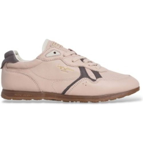 PLS300037 Baskets en cuir Daze East pâle (38), Plat, Lacets, Casuel - Pepe Jeans - Modalova