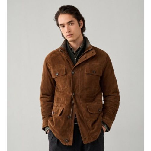 HM4000225 Veste en daim 4 poches (S), Casuel, Classique, Cuir - Hackett London - Modalova