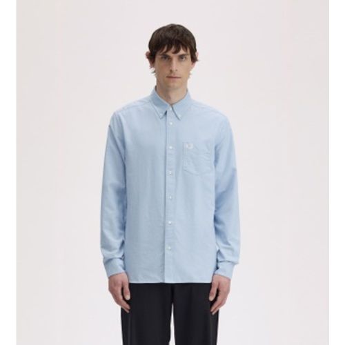 M5516 Chemise Oxford ciel (S), Casuel, Coton, Classique, Manche longue - Fred Perry - Modalova