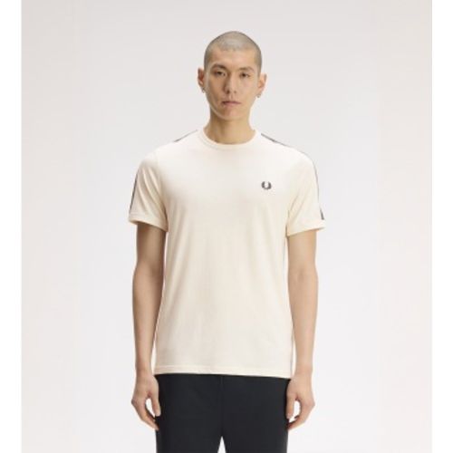 M4613 Tee-shirt Ringer Contrast Tape beige (S), Casuel, Coton, Manche courte - Fred Perry - Modalova