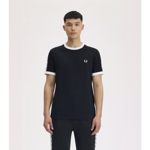 M4620 T-shirt Ringer Taped (S), Casuel, Coton, Manche courte - Fred Perry - Modalova