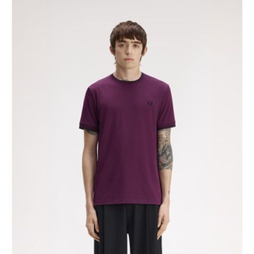 M1588 Polo Twin Tipped lilas (S), Casuel, Violet, Coton, Manche courte - Fred Perry - Modalova