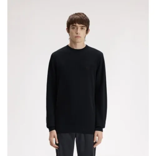 K1309 Pull en maille piquée (S), Casuel, Coton - Fred Perry - Modalova