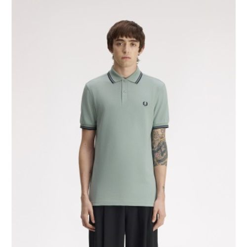 M3600 Polo bicolore clair (S), Casuel, Coton, Manche courte - Fred Perry - Modalova