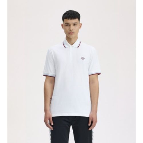 M12 Polo Twin Tipped Angleterre (36), Casuel, Coton, Classique, Manche courte - Fred Perry - Modalova