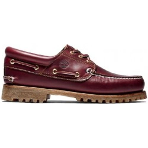 TB0500096481 Nautical Authentics 3 Eye Classic Lug (42 W), Cuir, Plat, Lacets, Casuel, Grenat - Timberland - Modalova