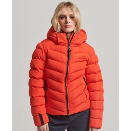 W5011594A Veste matelassée en microfibre avec capuche (S), Casuel, Polister recyclé, Durable - Superdry - Modalova