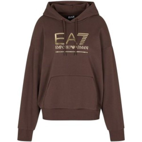 W000417_AF12473 Sweat à capuche Visibility Rn marron (L), Casuel, Coton - EA7 - Modalova