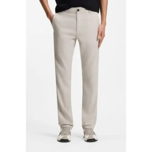 Pantalon en lin avec logo (38/32), Casuel - Boss - Modalova