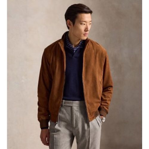 Veste Charleton en daim (S), Casuel, Cuir - Polo Ralph Lauren - Modalova